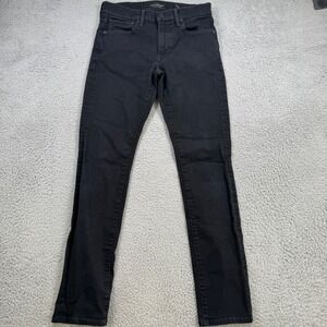 Lucky Brand 121 Slim Mens Black Jeans Size 29x32 Stretch Denim Tapered Leg Pants